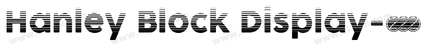 Hanley Block Display字体转换